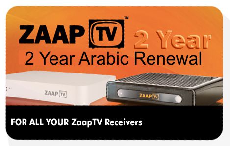 ZaapTV 2 Year Arabic Renewal